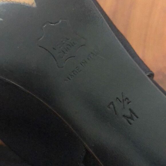 Yves Saint Laurent Paris Vintage black satin mid he’ll slingbacks classics size - Picture 5 of 8